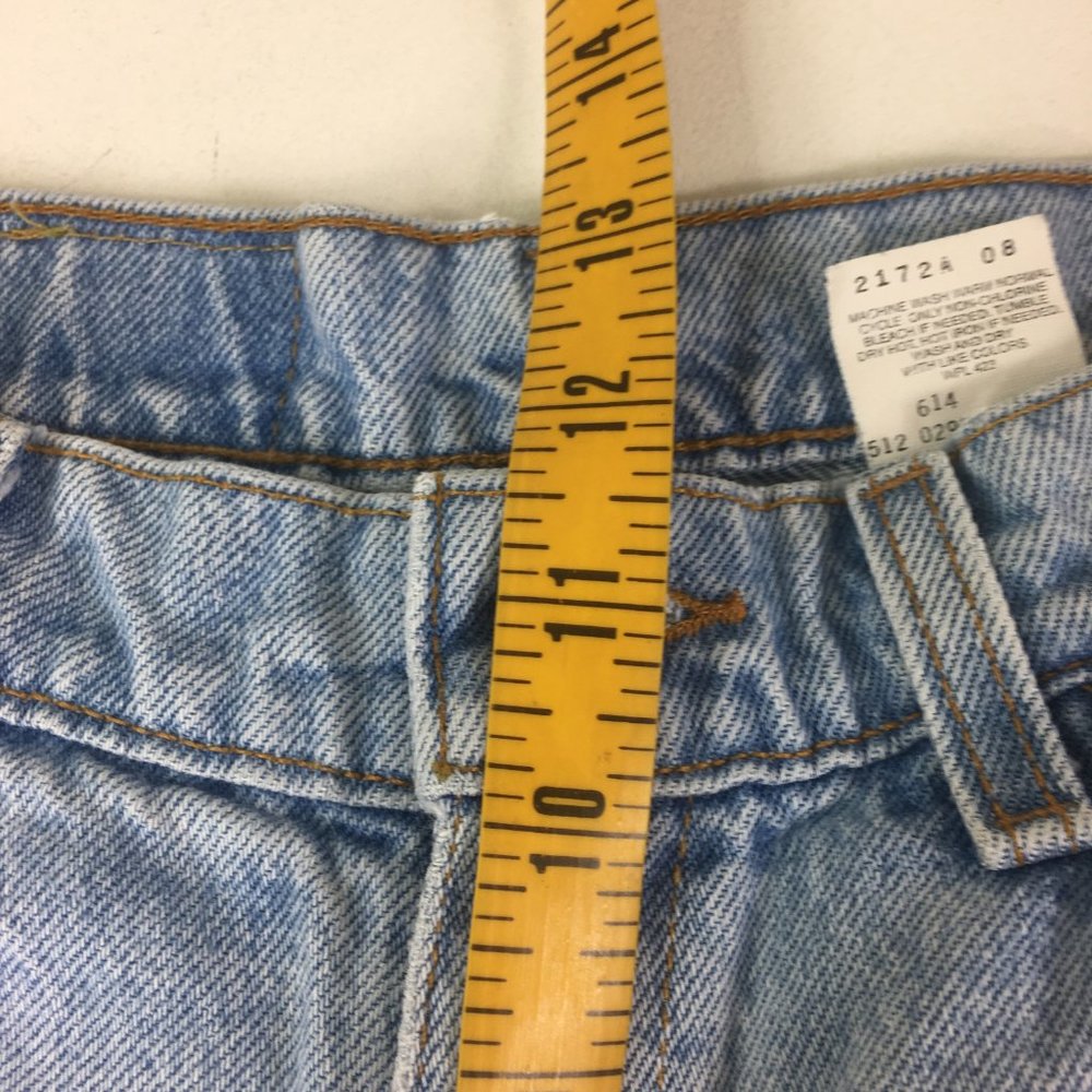 Vintage Levi's 912 Womens Orange Tab Jeans Slim - Picture 9 of 11